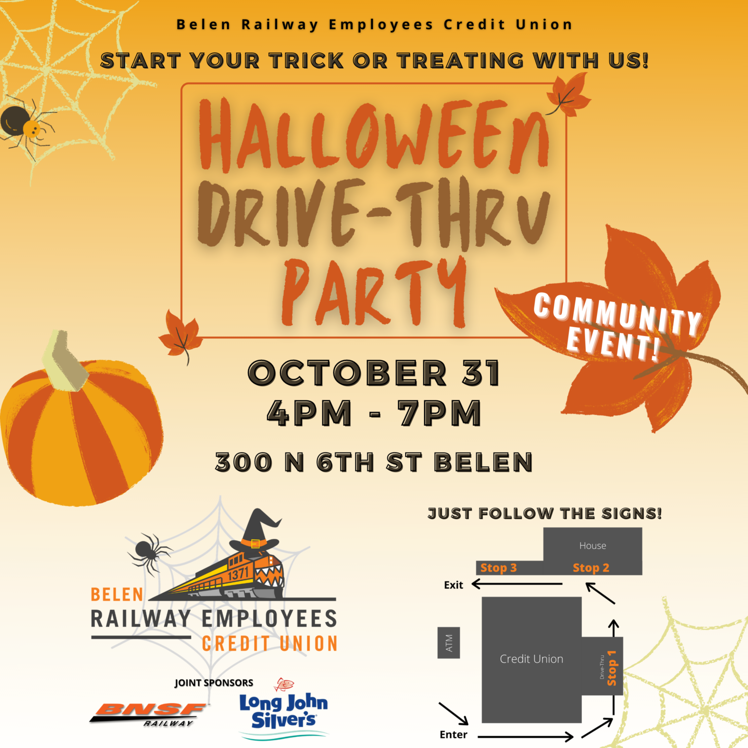 Halloween DriveThru! Belen Railway Employees Credit Union